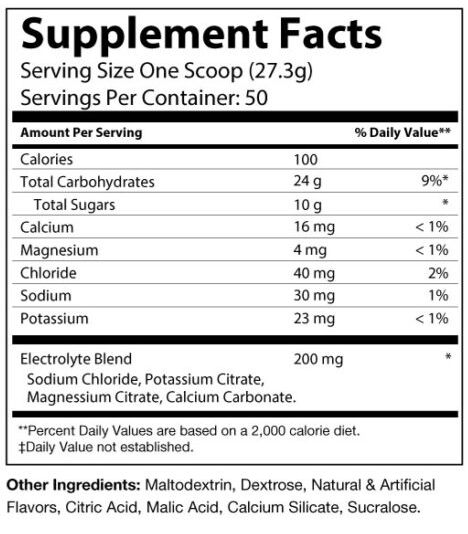 Recovery Carbohydrate + Electrolyte