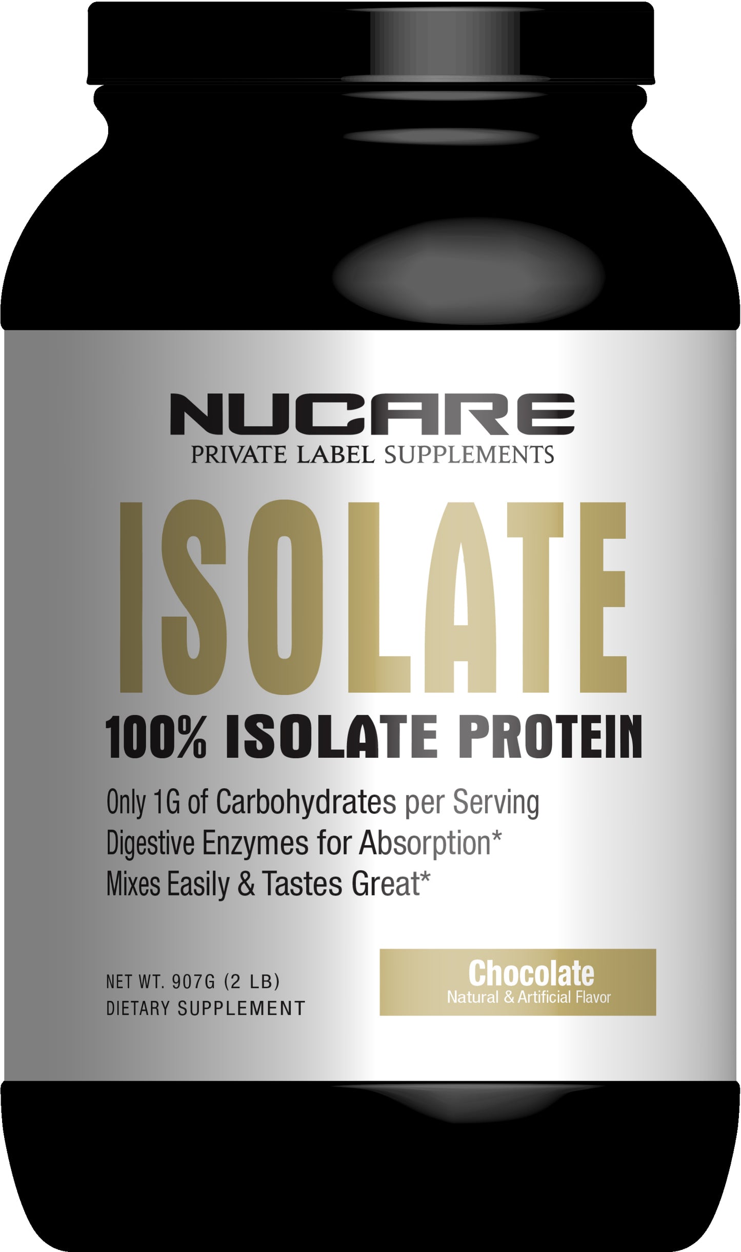 100% Whey Isolate Protein, 2lb