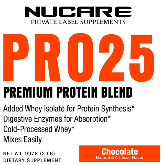 Pro25 Whey Premium Protein Blend, 2lb